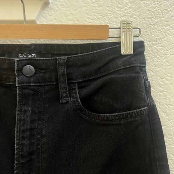 Joes Jeans Women Black Denim Wide Leg Ankle Pluto High Rise Sz 26 x 27 - Picture 4 of 7